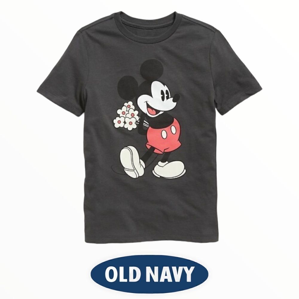 OLD NAVY | Gray | Disney Mickey Mouse Unisex Graphic T-Shirt